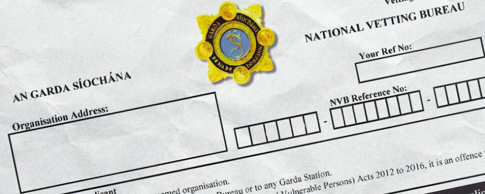 Garda vetting form