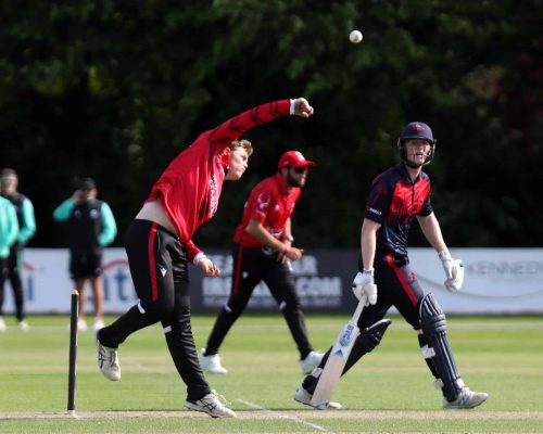 Press Eye - Belfast Northern Ireland - 22 May 2023

Cricket Ireland - Rario - Inter Provincial Series 2023 - Northern Knights v Munster Reds

Munster Reds Brandon Kruger

Photograph by Declan Roughan / Press Eye