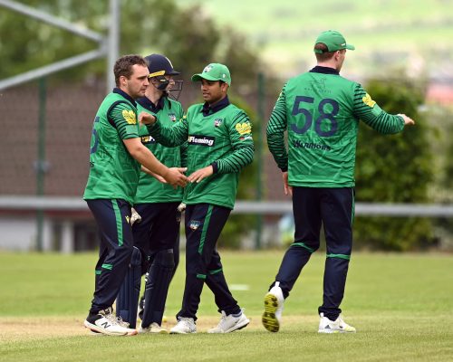 Tuesday 23rd May 2023
North West Warriors v Leinster Lightning in the Rario Inter-Provincial Cup at Bready Cricket Club, Magheramason Co Derry
Picture Credit Oliver McVeigh