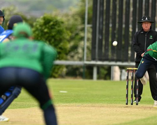 Tuesday 23rd May 2023
North West Warriors v Leinster Lightning in the Rario Inter-Provincial Cup at Bready Cricket Club, Magheramason Co Derry
Picture Credit Oliver McVeigh