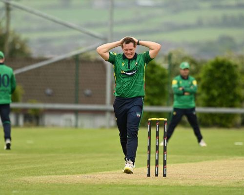 Tuesday 23rd May 2023
North West Warriors v Leinster Lightning in the Rario Inter-Provincial Cup at Bready Cricket Club, Magheramason Co Derry
Picture Credit Oliver McVeigh