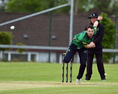 Tuesday 23rd May 2023
North West Warriors v Leinster Lightning in the Rario Inter-Provincial Cup at Bready Cricket Club, Magheramason Co Derry
Picture Credit Oliver McVeigh